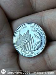 MaxSold Auction: 1999 Canada 25 Cent Commemorative Coin Queen Elizabeth II - South Frontenac (Ontario, Canada) SELLER MANAGED Downsizing Online Auction - Battersea Road