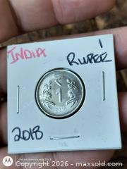 MaxSold Auction: 2018 India 1 Rupee Stainless Steel Coin - South Frontenac (Ontario, Canada) SELLER MANAGED Downsizing Online Auction - Battersea Road