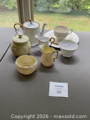 MaxSold Auction: Belleek Porcelain Tea Set – Teapot, Creamer, Sugar, Cup & Bowls - London (Ontario, Canada) PARTNER MANAGED Estate Sale Online Auction -  Mcgarrell Drive