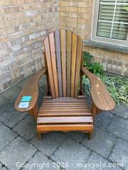 MaxSold Auction: Pair of Brown Stained Wood Adirondack Chairs - London (Ontario, Canada) PARTNER MANAGED Estate Sale Online Auction -  Mcgarrell Drive