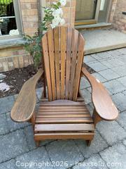 MaxSold Auction: Pair of Brown Stained Wood Adirondack Chairs - London (Ontario, Canada) PARTNER MANAGED Estate Sale Online Auction -  Mcgarrell Drive
