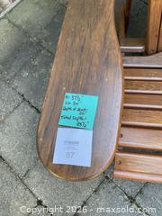 MaxSold Auction: Pair of Brown Stained Wood Adirondack Chairs - London (Ontario, Canada) PARTNER MANAGED Estate Sale Online Auction -  Mcgarrell Drive