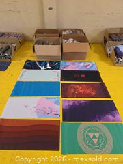 MaxSold Auction: Assorted Extended Cloth Desk Mats / Mouse Pads (200+) - South San Francisco (California, USA) SELLER MANAGED Commercial Liquidation Online Auction - Beacon Street
