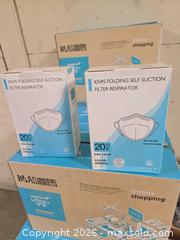 MaxSold Auction: Bulk Lot KN95 Folding Respirator Masks & Assorted Packaged Accessories - South San Francisco (California, USA) SELLER MANAGED Commercial Liquidation Online Auction - Beacon Street