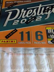 MaxSold Auction: Panini Prestige 2022 Football Blaster Box (6 packs) - Welland (Ontario, Canada) SELLER MANAGED Reseller Online Auction -  Young Road