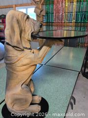 MaxSold Auction: The Bombay Company Resin Novelty Animal Side Table, Tan/Black (1998)FOR CAT CENTER CHARITY - Welland (Ontario, Canada) SELLER MANAGED Reseller Online Auction -  Young Road
