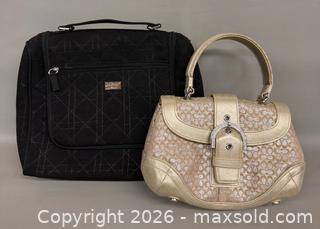 MaxSold Auction: Preloved Coach Y2K Soho Handbag & DIOR Quilted Travel Makeup Bag - Toronto (Ontario, Canada) PARTNER MANAGED Reseller Online Auction - Queen Street Wt.