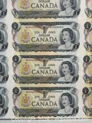 MaxSold Auction: Uncut Sheet of 40 Canadian One-Dollar Bills  - Toronto (Ontario, Canada) PARTNER MANAGED Reseller Online Auction - Queen Street Wt.
