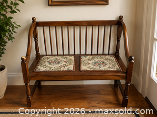 MaxSold Auction: Antique Solid Wood Bench - Burlington (Ontario, Canada) SELLER MANAGED Estate Sale Online Auction - Aldershot
