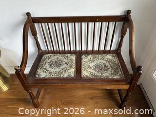 MaxSold Auction: Antique Solid Wood Bench - Burlington (Ontario, Canada) SELLER MANAGED Estate Sale Online Auction - Aldershot