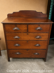 MaxSold Auction: Antique Solid Wood Chest of Drawers - Burlington (Ontario, Canada) SELLER MANAGED Estate Sale Online Auction - Aldershot