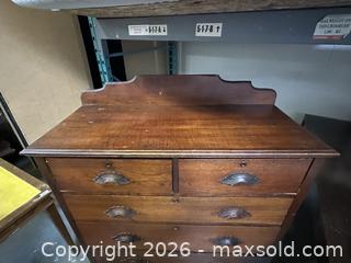 MaxSold Auction: Antique Solid Wood Chest of Drawers - Burlington (Ontario, Canada) SELLER MANAGED Estate Sale Online Auction - Aldershot