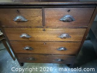 MaxSold Auction: Antique Solid Wood Chest of Drawers - Burlington (Ontario, Canada) SELLER MANAGED Estate Sale Online Auction - Aldershot