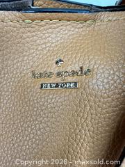 MaxSold Auction: Kate Spade Tan Cognac Pebbled Leather Tote/Shoulder Bag - San Jose (California, USA) PARTNER MANAGED Estate Sale Online Auction - E Humboldt