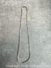 MaxSold Auction: Sterling Silver 18" Flat Serpentine Chain Necklace - San Jose (California, USA) PARTNER MANAGED Estate Sale Online Auction - E Humboldt