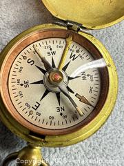 MaxSold Auction: Vintage U.S.C.E. Brass Pocket Compass - San Jose (California, USA) PARTNER MANAGED Estate Sale Online Auction - E Humboldt