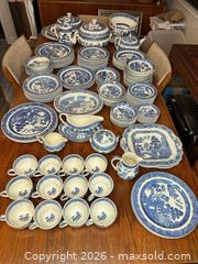 MaxSold Auction: Wedgwood Willow Blue & White Transferware Set, 153 Pieces - San Jose (California, USA) PARTNER MANAGED Estate Sale Online Auction - E Humboldt