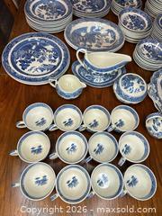 MaxSold Auction: Wedgwood Willow Blue & White Transferware Set, 153 Pieces - San Jose (California, USA) PARTNER MANAGED Estate Sale Online Auction - E Humboldt
