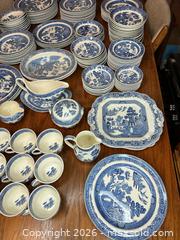 MaxSold Auction: Wedgwood Willow Blue & White Transferware Set, 153 Pieces - San Jose (California, USA) PARTNER MANAGED Estate Sale Online Auction - E Humboldt