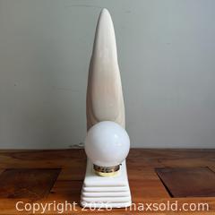 MaxSold Auction: Mid-Century Art Deco Cascading Wing/Flame Lamp by Vitrex, 1989 - A  - Toronto (Ontario, Canada) PARTNER MANAGED Reseller Online Auction - Crouse Road (STORAGE)