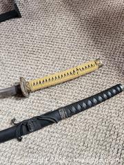 MaxSold Auction: Pair of Sabers with Black and Tan Handle Wraps - White Rock (British Columbia, Canada) SELLER MANAGED Downsizing Online Auction - Prospect Avenue