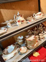 MaxSold Auction: Royal Albert China Set with Gold Trim, 50+ Pieces - White Rock (British Columbia, Canada) SELLER MANAGED Downsizing Online Auction - Prospect Avenue