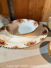 MaxSold Auction: Royal Albert China Set with Gold Trim, 50+ Pieces - White Rock (British Columbia, Canada) SELLER MANAGED Downsizing Online Auction - Prospect Avenue