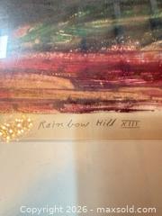 MaxSold Auction: Signed Arnold Shives Rainbow Hill XIII Art — Monoprint, Framed 32 x 40 in - White Rock (British Columbia, Canada) SELLER MANAGED Downsizing Online Auction - Prospect Avenue