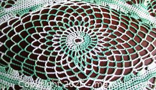 MaxSold Auction: ANTIQUE VICTORIAN HAND MADE GREEN & WHITE DOILY CROCHET  - Prince Edward (Ontario, Canada) PARTNER MANAGED Estate Sale Online Auction - County Road 3 