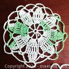 MaxSold Auction: ANTIQUE VICTORIAN HAND MADE GREEN & WHITE SET OF 3 DOILIES CROCHET  - Prince Edward (Ontario, Canada) PARTNER MANAGED Estate Sale Online Auction - County Road 3 