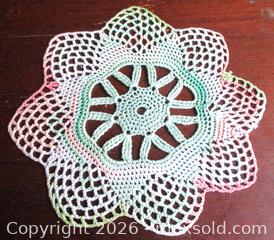 MaxSold Auction: ANTIQUE VICTORIAN HAND MADE MULTICOLORED DOILY CROCHET  - Prince Edward (Ontario, Canada) PARTNER MANAGED Estate Sale Online Auction - County Road 3 