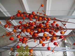 MaxSold Auction: MID-CENTURY MODERN FALL AUTUMN DRIED AND ARTIFICIAL BERRY BRANCH LOT - Prince Edward (Ontario, Canada) PARTNER MANAGED Estate Sale Online Auction - County Road 3 