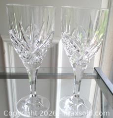 MaxSold Auction: PAIR SHANNON CRYSTAL GODINGER DUBLIN PATTERN WINE WATER GOBLET GLASSES - Prince Edward (Ontario, Canada) PARTNER MANAGED Estate Sale Online Auction - County Road 3 