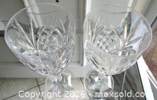 MaxSold Auction: PAIR SHANNON CRYSTAL GODINGER DUBLIN PATTERN WINE WATER GOBLET GLASSES - Prince Edward (Ontario, Canada) PARTNER MANAGED Estate Sale Online Auction - County Road 3 