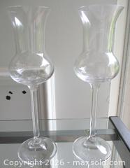 MaxSold Auction: TWO VINTAGE CRYSTAL GRAPPA WINE GLASSES - Prince Edward (Ontario, Canada) PARTNER MANAGED Estate Sale Online Auction - County Road 3 