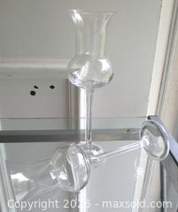 MaxSold Auction: TWO VINTAGE CRYSTAL GRAPPA WINE GLASSES - Prince Edward (Ontario, Canada) PARTNER MANAGED Estate Sale Online Auction - County Road 3 