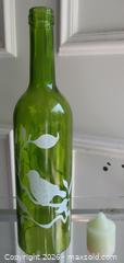MaxSold Auction: VINTAGE DECORATED WINE BOTTLE VOTIVE OR PILAR CANDLE COVER - Prince Edward (Ontario, Canada) PARTNER MANAGED Estate Sale Online Auction - County Road 3 