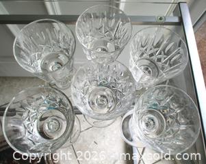 MaxSold Auction: VINTAGE ESTATE SET OF SIX CRYSTAL CROSS & OLIVE WINE GLASSES - Prince Edward (Ontario, Canada) PARTNER MANAGED Estate Sale Online Auction - County Road 3 