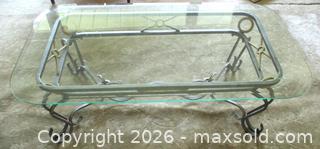 MaxSold Auction: VINTAGE HOLLYWOOD REGENCY BEVELED GLASS COFFEE TABLE MAISON BAGUES STYLE  - Prince Edward (Ontario, Canada) PARTNER MANAGED Estate Sale Online Auction - County Road 3 