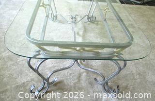 MaxSold Auction: VINTAGE HOLLYWOOD REGENCY BEVELED GLASS COFFEE TABLE MAISON BAGUES STYLE  - Prince Edward (Ontario, Canada) PARTNER MANAGED Estate Sale Online Auction - County Road 3 
