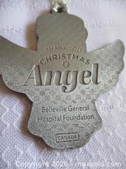 MaxSold Auction: VINTAGE PEWTER CHRISTMAS ANGEL DECORATION BELLEVILLE HOSPITAL FOUNDATION - Prince Edward (Ontario, Canada) PARTNER MANAGED Estate Sale Online Auction - County Road 3 