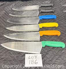 MaxSold Auction: 6 Nella Chef Knives  - Owen Sound (Ontario, Canada) SELLER MANAGED Commercial Liquidation Online Auction - 2nd Avenue East