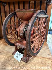 MaxSold Auction: Antique Cast Iron Coffee Grinder  - Owen Sound (Ontario, Canada) SELLER MANAGED Commercial Liquidation Online Auction - 2nd Avenue East