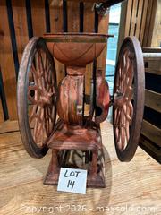 MaxSold Auction: Antique Cast Iron Coffee Grinder  - Owen Sound (Ontario, Canada) SELLER MANAGED Commercial Liquidation Online Auction - 2nd Avenue East