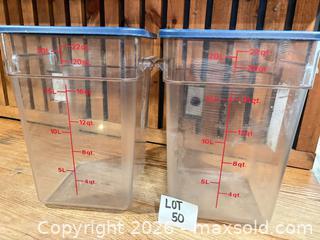 MaxSold Auction: Cambro 22 Quart Food Storage Containers  - Owen Sound (Ontario, Canada) SELLER MANAGED Commercial Liquidation Online Auction - 2nd Avenue East