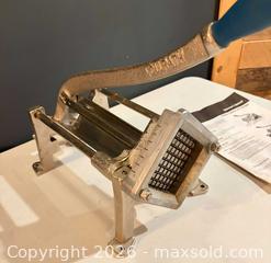 MaxSold Auction: Vollrath Commercial Potato Cutter  - Owen Sound (Ontario, Canada) SELLER MANAGED Commercial Liquidation Online Auction - 2nd Avenue East
