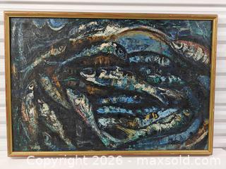 MaxSold Auction: Mid century oil painting signed Roberts 64 - Toronto (Ontario, Canada) PARTNER MANAGED Reseller Online Auction - Queen Street West