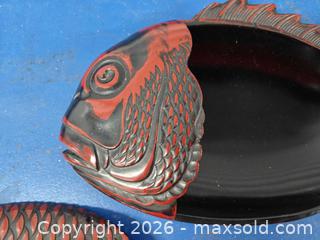 MaxSold Auction: Vintage Japanese Kamakura Bori lacquer fish shaped box - Toronto (Ontario, Canada) PARTNER MANAGED Reseller Online Auction - Queen Street West