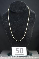 MaxSold Auction: 14 Kt Gold Necklace - Phoenixville (Pennsylvania, USA) SELLER MANAGED Charity/Fundraising Online Auction - Church Street