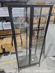 MaxSold Auction: Tall Black Metal & Glass Curio Display Cabinet with Locking Doors - Toronto (Ontario, Canada) PARTNER MANAGED Reseller Online Auction - Coldwater Road